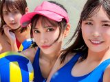ビーチで遊んだ後が本番！激エロユニフォーム4人を宅飲みでハメ潰して種付けSEX！【つばき／なな／なの／ちなみ】Ver.つばき＆なな