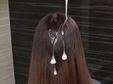 髪フェチエアライン ファーストクラスCA フライト前の白濁トリートメントヘアケア